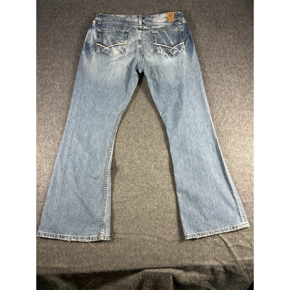 Buckle BKE Star Jeans Women's 34x29 Low Rise Blue Light Wash‎ Star Flare Jeans - Picture 2 of 10